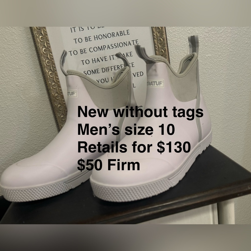 Blanco Waterproof Chelsea Rain Boots for Men - Light Pink/Off-White